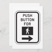 Drucktaste zum Überqueren von Signalen Einladung (Vorne/Hinten)