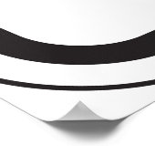 Drucktaste zum Überqueren von Signalen Poster (Ecke)