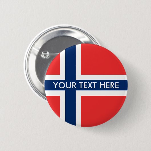 Drucktasten der norwegischen Flagge Button (Vorne & Hinten)