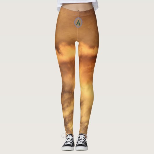 DRUCKTE Leggings SCHLIESSEN KUSTOM INITIAL (Vorderseite)