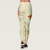 DRUCKTE Leggings VINTAGE KUNST GLÜCKLICHER VÖGEL (Rückseite)