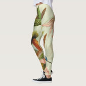 DRUCKTE Leggings VINTAGE KUNST GLÜCKLICHER VÖGEL (Links)