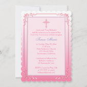 DRUCKTE RIBBON 1. Einladung zum Heiligen Kommunion (Rückseite)