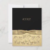 DRUCKTE RIBBON 50-JÄHRIGE RSVP-Karte RSVP Karte (Vorderseite)