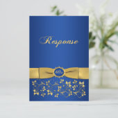 DRUCKTE RIBBON Extravagant Form 60-Jährige UAWG Einladung (Stehend Vorderseite)