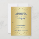 DRUCKTE RIBBON Extravagant Form 60-Jährige UAWG Einladung (Rückseite)