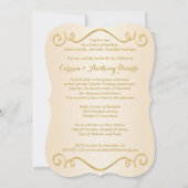 DRUCKTE RIBBON Extravagant Form 60 Jubiläum Einlad Einladung (Rückseite)