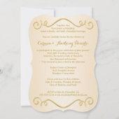 DRUCKTE RIBBON Extravagant Form 65 Jubiläum Einlad Einladung (Rückseite)