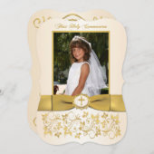 DRUCKTE RIBBON Extravagant Form Heilige Kommune Fo Einladung (Vorne/Hinten)