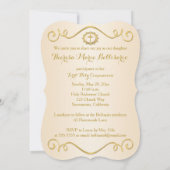 DRUCKTE RIBBON Extravagant Form Heilige Kommune Fo Einladung (Rückseite)