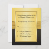 DRUCKTE RIBBON-RSVP-Karte RSVP Karte (Rückseite)