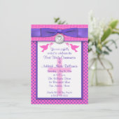 DRUCKTE RIBON Einladung zur ersten Heiligen Kommun (Stehend Vorderseite)