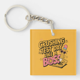 Drucktest-Tag wie eine Boss-Test-Tag-Motivation Schlüsselanhänger