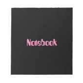 Drucktext 40 Seiten Schreibarbeit im Notebook Notizblock (Vorderseite)