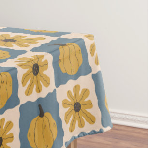 Drucktuch des handgezogenen Pumpkin-Karos Tischdecke