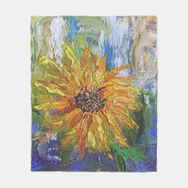 Drucktuchblende mit Handfarbe Fleecedecke