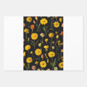 Druckverpackungspapier mit lebendiger Blume Geschenkpapier Set (Vorderseite 2)