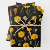 Druckverpackungspapier mit lebendiger Blume Geschenkpapier Set (Beispiel)