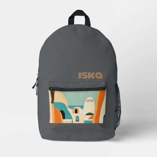 Druckversion Bedruckter Rucksack (Vorderseite)