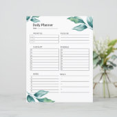 Druckvorlage für den täglichen Planer (Stehend Vorderseite)