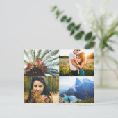 Druckvorlage Postcard 4 Foto Edge Postkarte (Stehend Vorderseite)