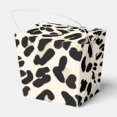 Druckvorschubbox mit anpassbarem Leopard Geschenkschachtel (Rückseite)
