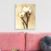 Druckwand der Magnolischen Blumenkunst Leinwanddruck (Insitu (Wohnzimmer))