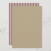 Druckwarme Neutrale Honeycomb Scrapbook Paper Einladung (Vorne/Hinten)