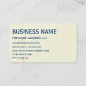 Druckwaschanlage Power des Autos waschen Reinigung Visitenkarte (Rückseite)