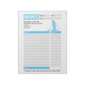 Druckwaschanlage Power Waschempfang Rechnung Notizblock (Rotiert)