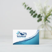 Druckwaschanlage Power waschen Reinigungsmittel Visitenkarte (Stehend Vorderseite)