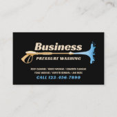 Druckwaschanlage Power Wash Gold Reinigungsservice Visitenkarte (Vorderseite)