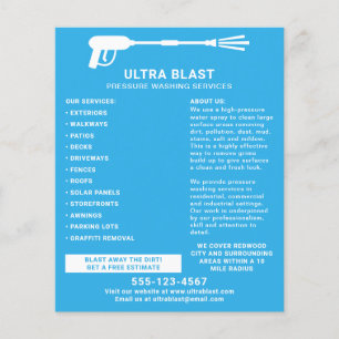 Druckwaschansprühgerät Aquamarin Flyer