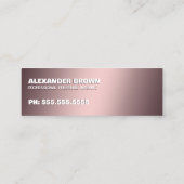 Druckwäsche Mini Visitenkarte (Rückseite)