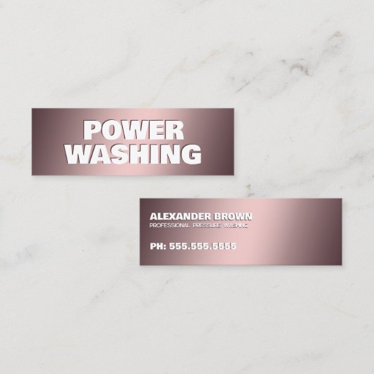 Druckwäsche Mini Visitenkarte (Vorne/Hinten)