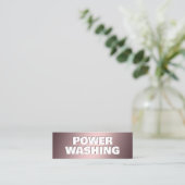 Druckwäsche Mini Visitenkarte (Stehend Vorderseite)