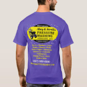 Druckwäsche Power Reinigung Business T - Shirt (Rückseite)