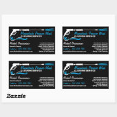 Druckwäsche Rechteckiger Aufkleber (Blatt)