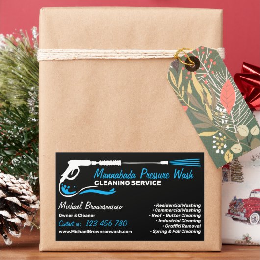 Druckwäsche Rechteckiger Aufkleber (Feiertag)