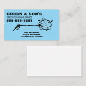 Druckwäsche und -lackierung visitenkarte (Vorne/Hinten)