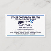 Druckwäsche Visitenkarte (Vorderseite)