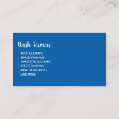 Druckwäscher Beruflicher Power Reinigung Visitenkarte (Rückseite)