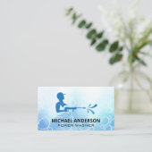 Druckwäscheservice | Seifenblasen Visitenkarte (Stehend Vorderseite)