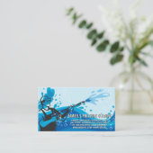 Druckwassersprüharbeiter | Seifenblasen Visitenkarte (Stehend Vorderseite)