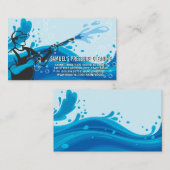 Druckwassersprüharbeiter | Seifenblasen Visitenkarte (Vorne/Hinten)