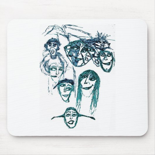 druckweiß mousepad (Vorne)