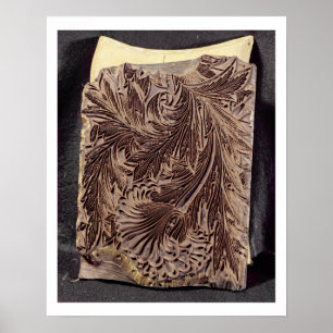 Druckwerk, Tulip, 1875 (geschnitztes Holz) Poster