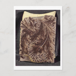 Druckwerk, Tulip, 1875 (geschnitztes Holz) Postkarte