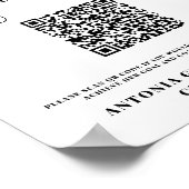 Druckzeichen für Abschluss von Unis Poster (Ecke)