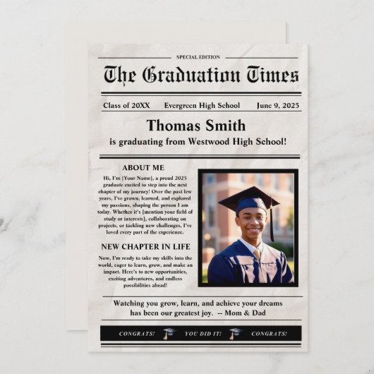 Druckzeitschrift Ankündigung (Vorne/Hinten)